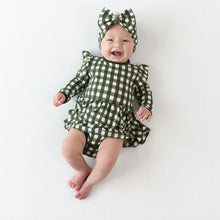 Load image into Gallery viewer, Kyte Baby Long Sleeve Twirl Dress Gingham Fir