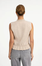 Load image into Gallery viewer, YAYA Sleeveless Knitted Sweater with Ruffle Hem