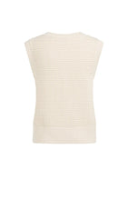 Load image into Gallery viewer, YAYA Textured Sleeveless Cardigan with Fancy Buttons