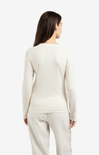 Load image into Gallery viewer, Yaya Striped long sleeve top with round neckline