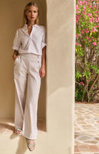 Load image into Gallery viewer, Yaya Blouse with short rolled-up sleeves and collar

