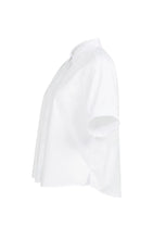 Load image into Gallery viewer, Yaya Blouse with short rolled-up sleeves and collar

