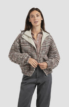 Load image into Gallery viewer, Yaya - Bouclé jacket with fringes and stand-up collar
