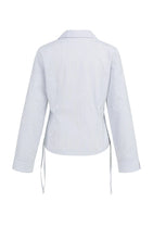 Load image into Gallery viewer, Yaya Fitted blouse with side drawstrings
