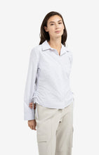 Load image into Gallery viewer, Yaya Fitted blouse with side drawstrings
