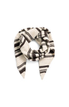 Load image into Gallery viewer, YAYA Soft Knitted Triangle Scarf with Stripes
