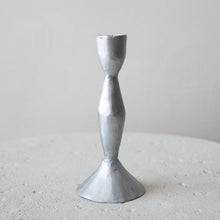 Load image into Gallery viewer, Zora Forged Candle Sticks Antique Silver
