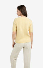 Load image into Gallery viewer, YAYA Soft sweater with short sleeves and round neckline
