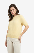Load image into Gallery viewer, YAYA Soft sweater with short sleeves and round neckline
