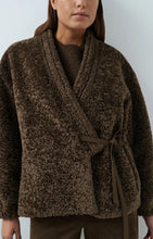 Load image into Gallery viewer, YAYA Faux Fur Kimono Wrap Jacket
