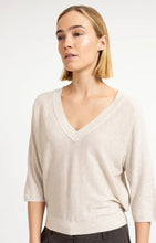 Load image into Gallery viewer, YAYA V-neck sweater with visible seams
